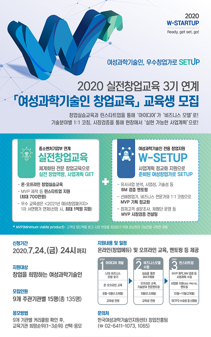 [한국여성과학기술인지원센터] 2020 무료교육 과정 교육생 대모집 첨부 이미지